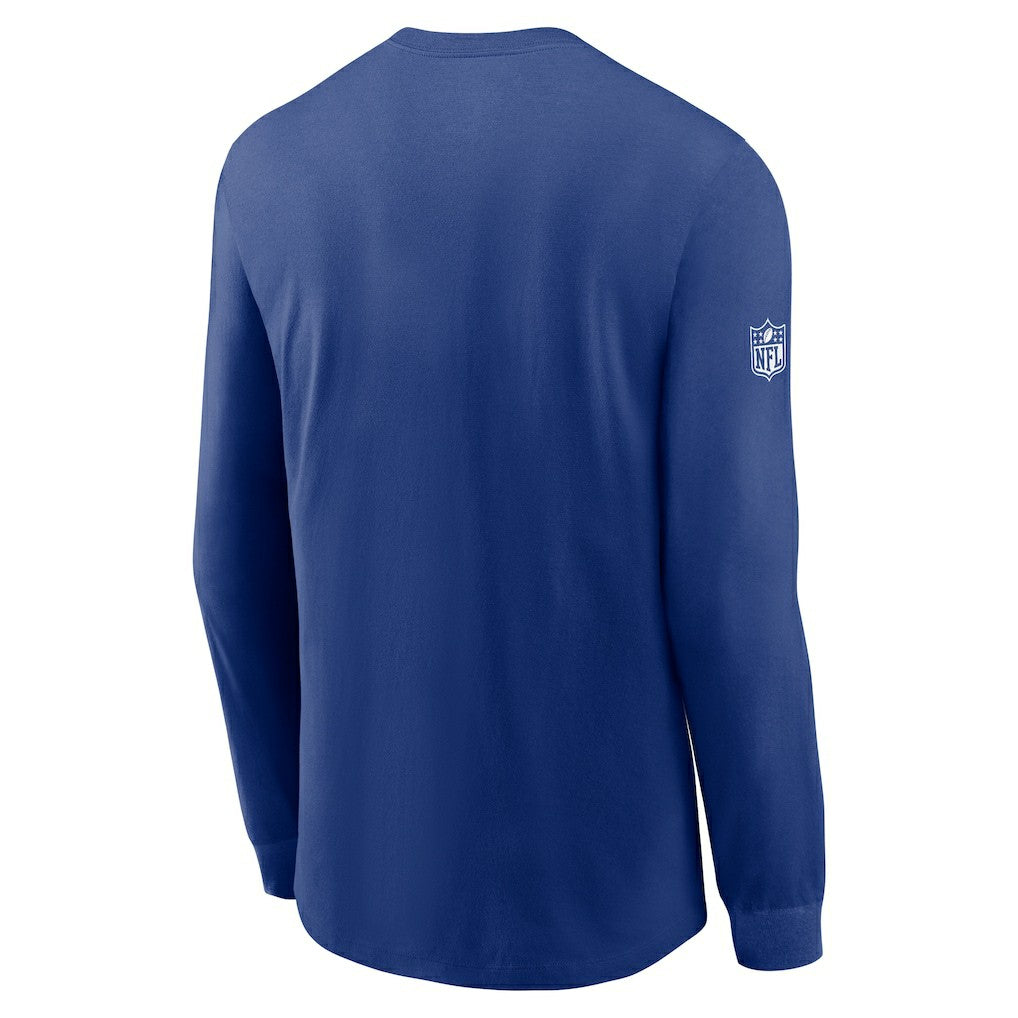 New York Giants Sideline Dri-FIT Long Sleeve T-Shirt - Royal T-shirts