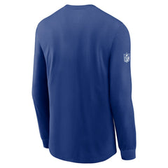 New York Giants Sideline Dri-FIT Long Sleeve T-Shirt - Royal T-shirts