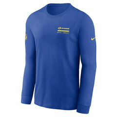Los Angeles Rams Sideline Dri-FIT Long Sleeve T-Shirt - Royal T-shirts