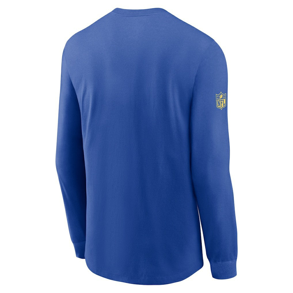 Los Angeles Rams Sideline Dri-FIT Long Sleeve T-Shirt - Royal T-shirts