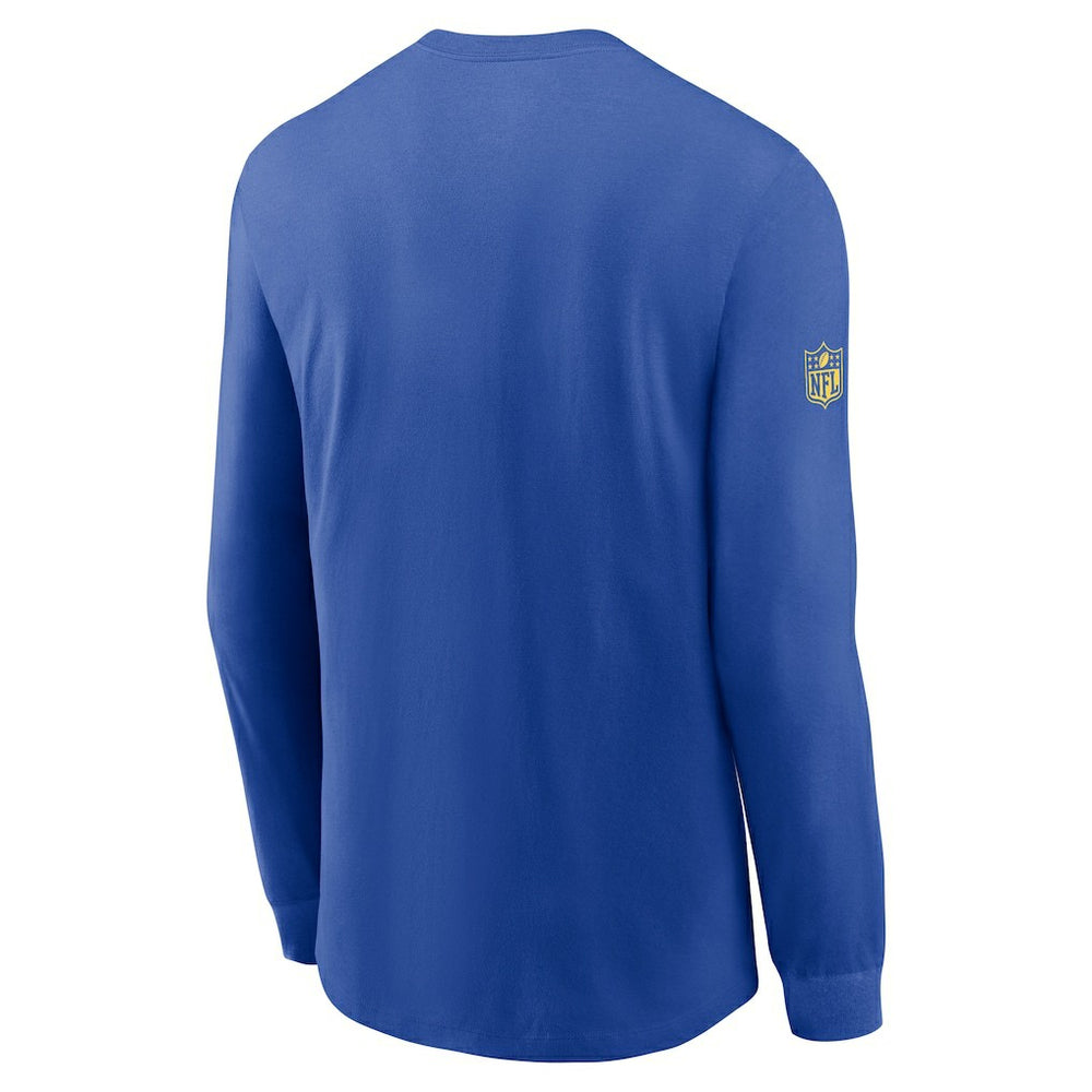 Los Angeles Rams Sideline Dri-FIT Long Sleeve T-Shirt - Royal T-shirts