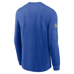 Los Angeles Rams Sideline Dri-FIT Long Sleeve T-Shirt - Royal T-shirts