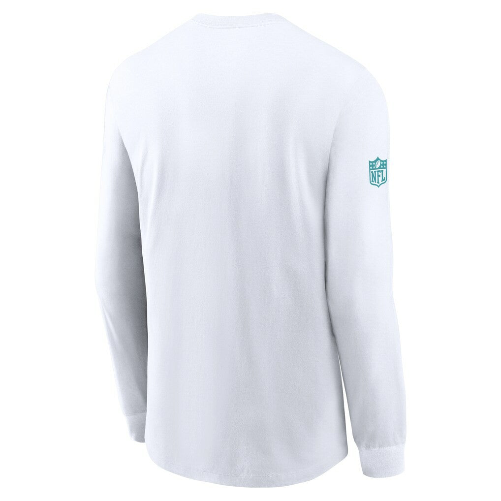Miami Dolphins Sideline Dri-FIT Long Sleeve T-Shirt - White T-shirts