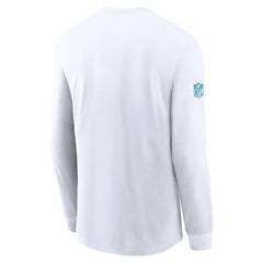 Miami Dolphins Sideline Dri-FIT Long Sleeve T-Shirt - White T-shirts