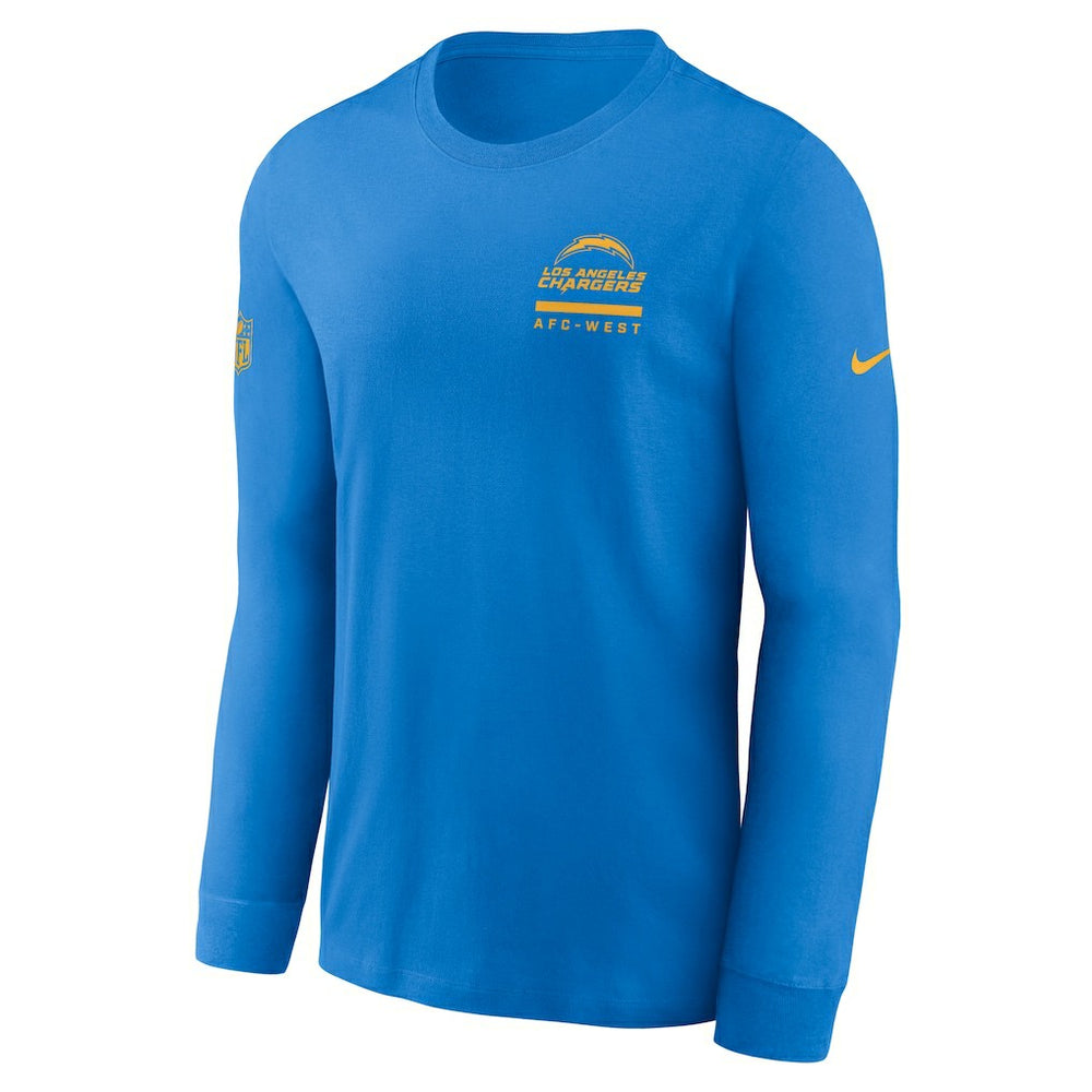 Los Angeles Chargers Sideline Dri-FIT Long Sleeve T-Shirt - Powder Blue T-shirts