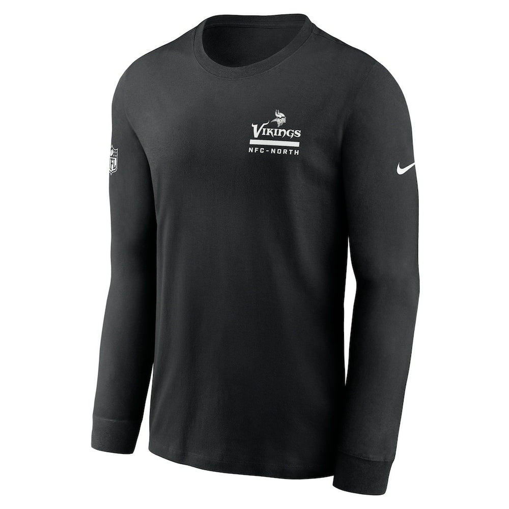 Minnesota Vikings Sideline Dri-FIT Long Sleeve T-Shirt - Black T-shirts