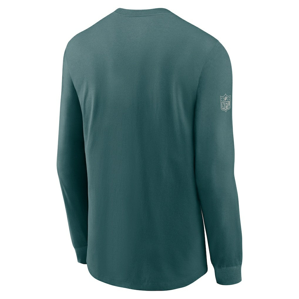Philadelphia Eagles Sideline Dri-FIT Long Sleeve T-Shirt - Midnight Green T-shirts