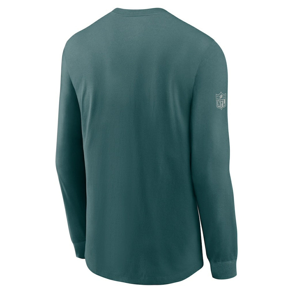 Philadelphia Eagles Sideline Dri-FIT Long Sleeve T-Shirt - Midnight Green T-shirts