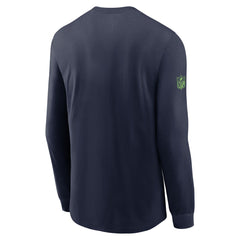 Seattle Seahawks Sideline Dri-FIT Long Sleeve T-Shirt - College Navy T-shirts