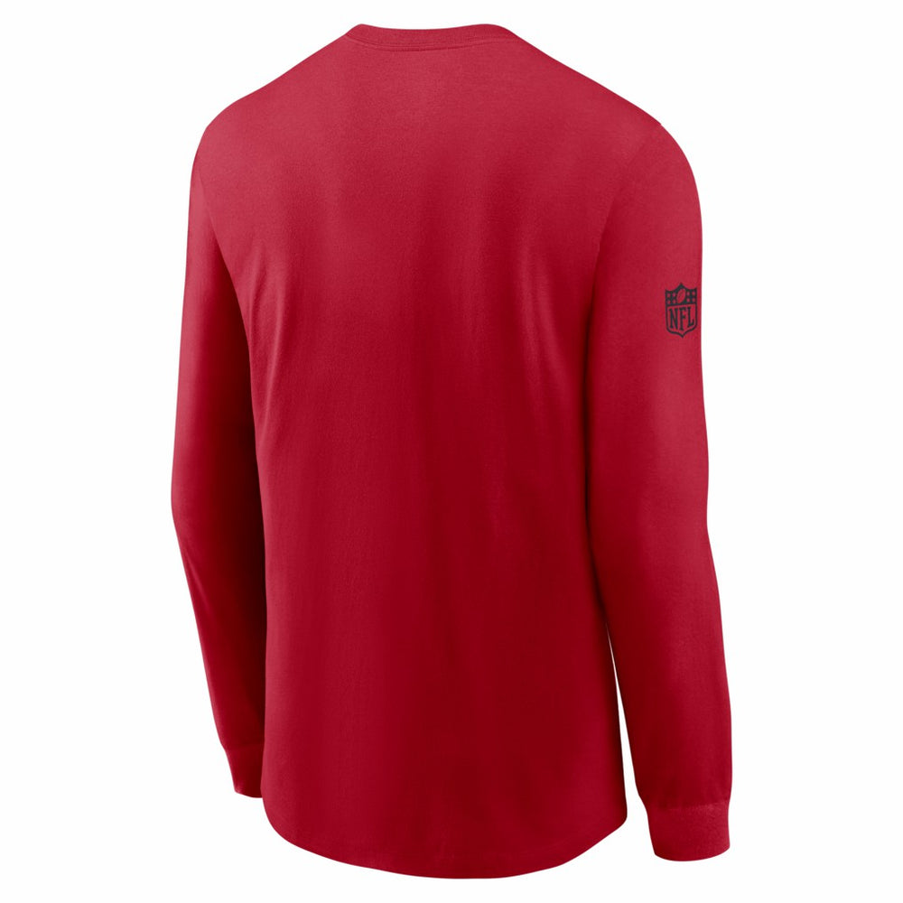 San Francisco 49ers Sideline Dri-FIT Long Sleeve T-Shirt - Scarlet T-shirts