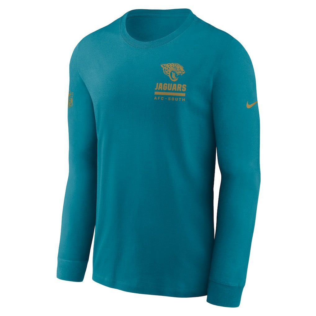 Jacksonville Jaguars Sideline Dri-FIT Long Sleeve T-Shirt - Teal T-shirts