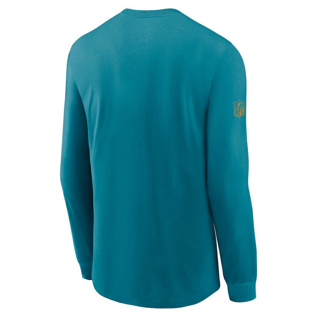 Jacksonville Jaguars Sideline Dri-FIT Long Sleeve T-Shirt - Teal T-shirts