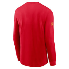 Kansas City Chiefs Sideline Dri-FIT Long Sleeve T-Shirt - Red T-shirts