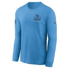 Tennessee Titans Sideline Dri-FIT Long Sleeve T-Shirt - Light Blue T-shirts