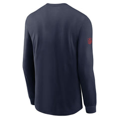 New England Patriots Sideline Dri-FIT Long Sleeve T-Shirt - Navy T-shirts
