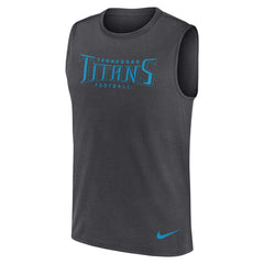Tennessee Titans Primetime Legend Dri-FIT Muscle Tank Top - Charcoal Tops