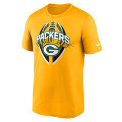 Green Bay Packers Legend Icon Performance T-Shirt - Gold T-shirts