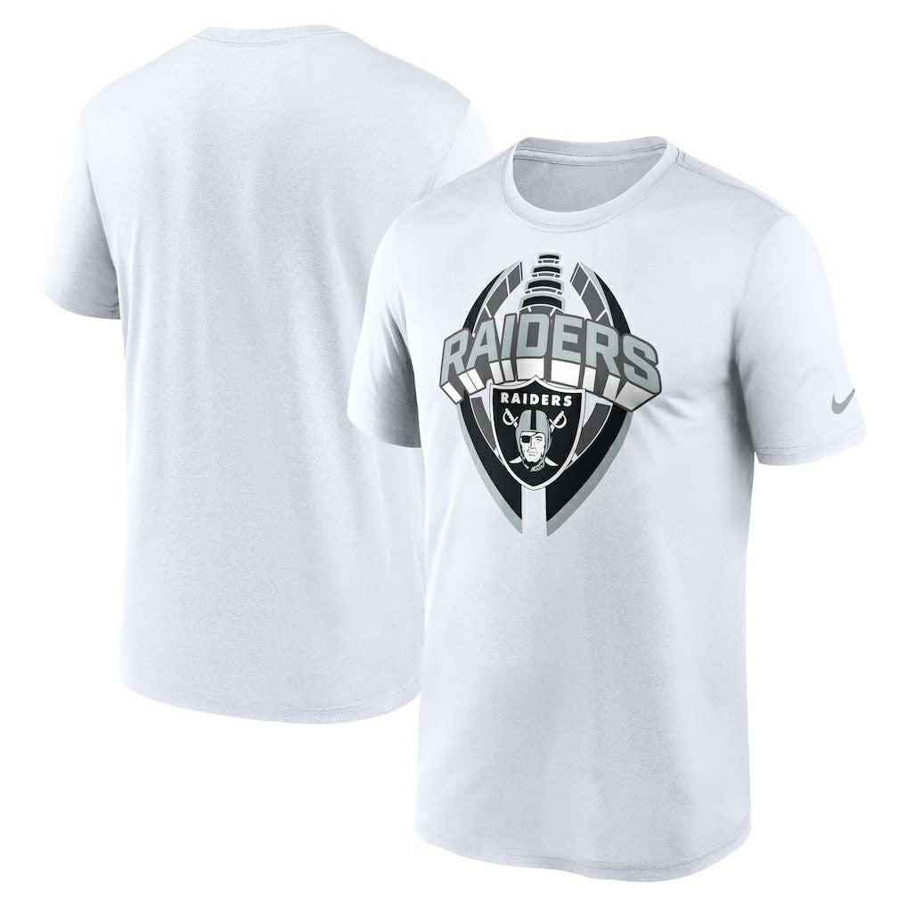 Las Vegas Raiders Legend Icon Performance T-Shirt - White T-shirts