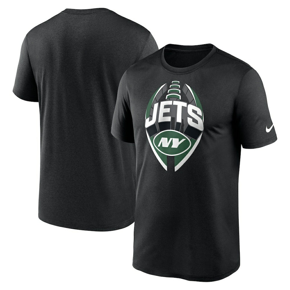 New York Jets Legend Icon Performance T-Shirt - Black T-shirts