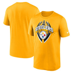 Pittsburgh Steelers Legend Icon Performance T-Shirt - Gold T-shirts