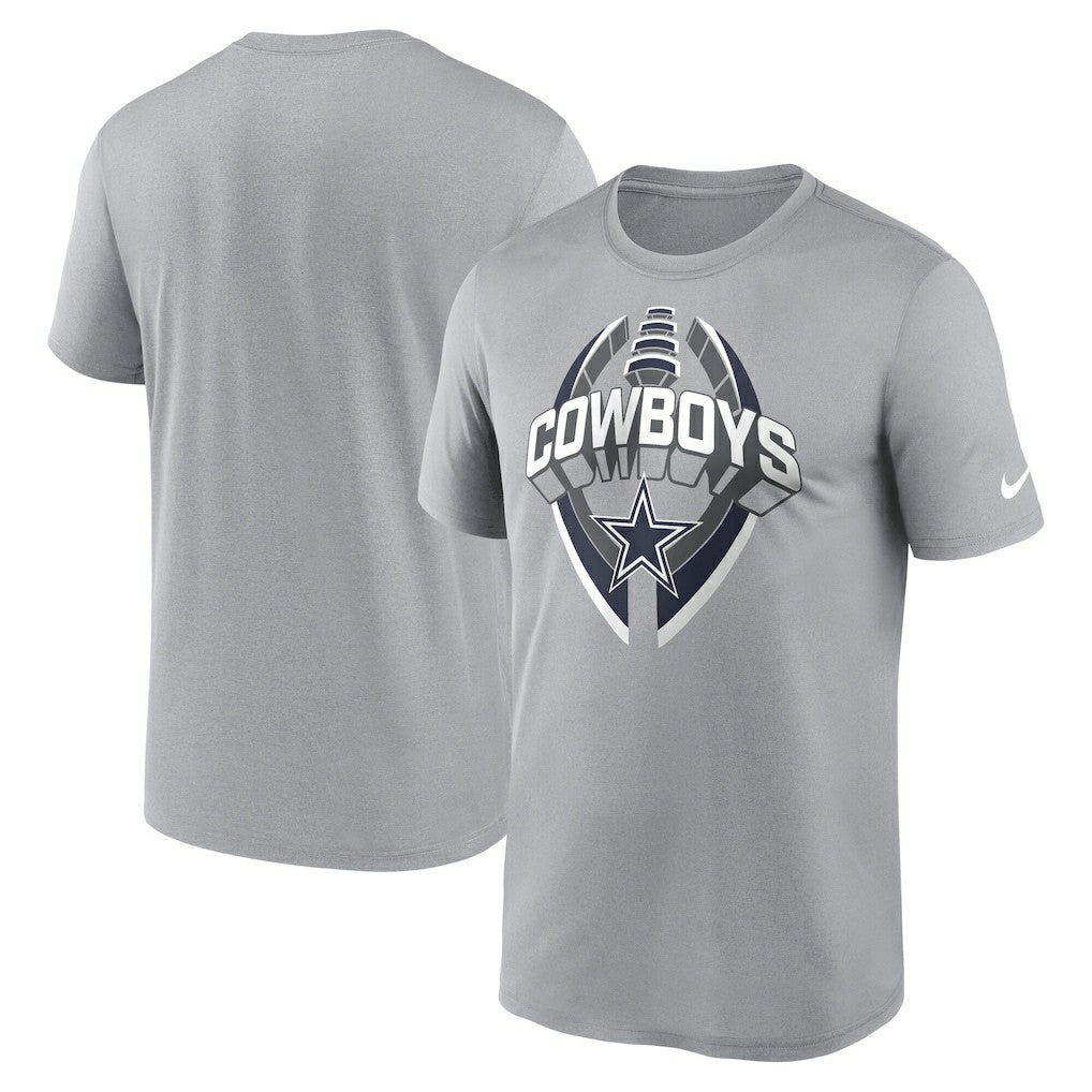 Dallas Cowboys Legend Icon Performance T-Shirt - Silver T-shirts
