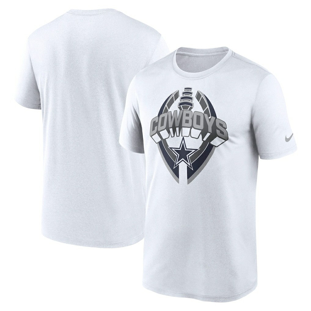 Dallas Cowboys Legend Icon Performance T-Shirt - White T-shirts