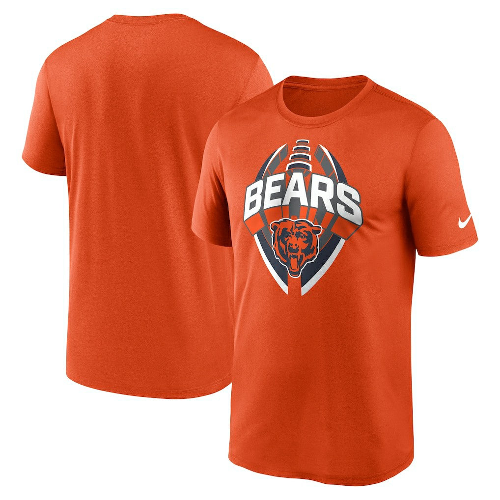 Chicago Bears Legend Icon Performance T-Shirt - Orange T-shirts