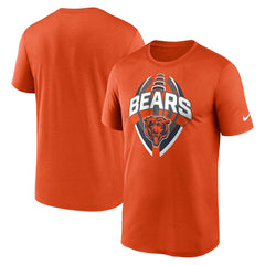 Chicago Bears Legend Icon Performance T-Shirt - Orange T-shirts