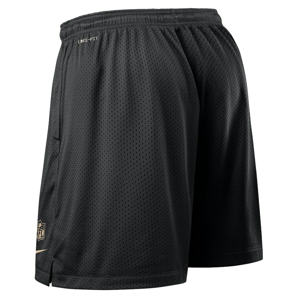 New Orleans Saints Sideline Reversible Dri-FIT Shorts - Black Shorts