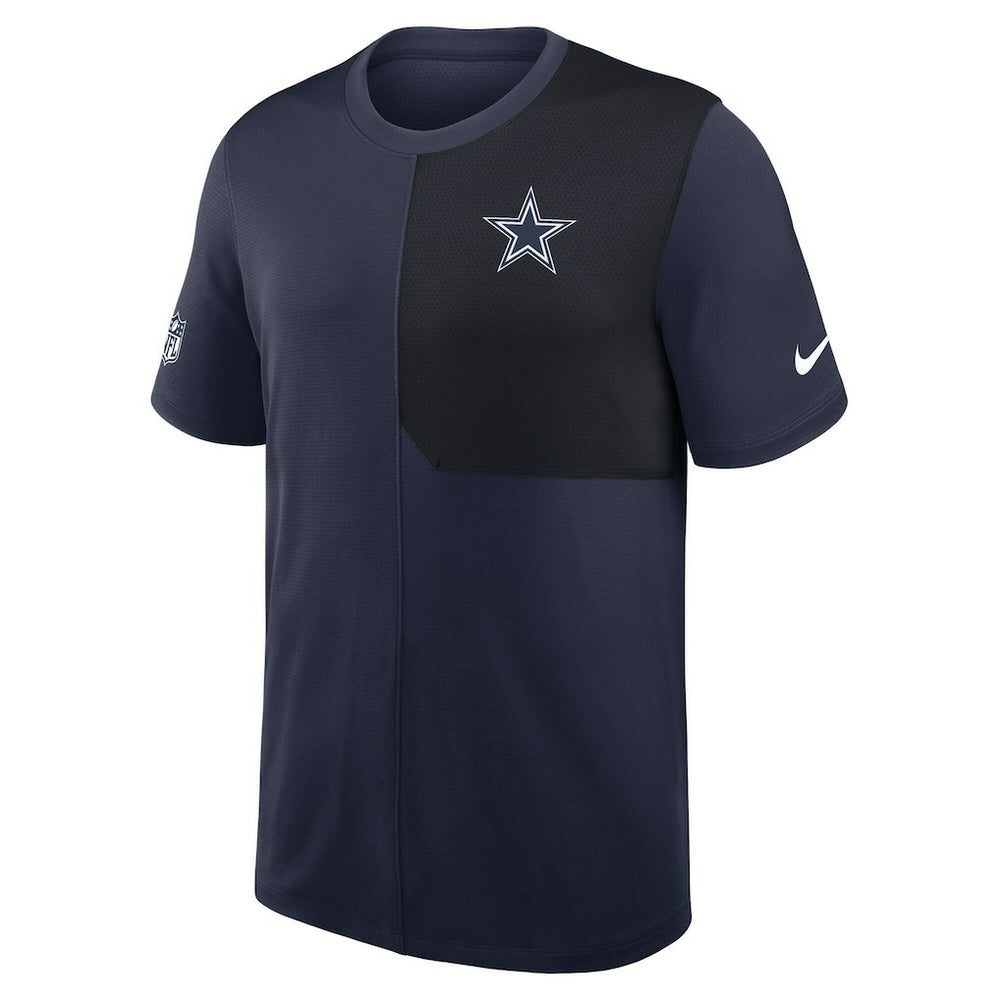 Dallas Cowboys Sideline UV Dri-Fit Coach Shirt - Navy