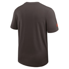 Cleveland Browns Sideline UV Dri-Fit Coach Shirt - Brown