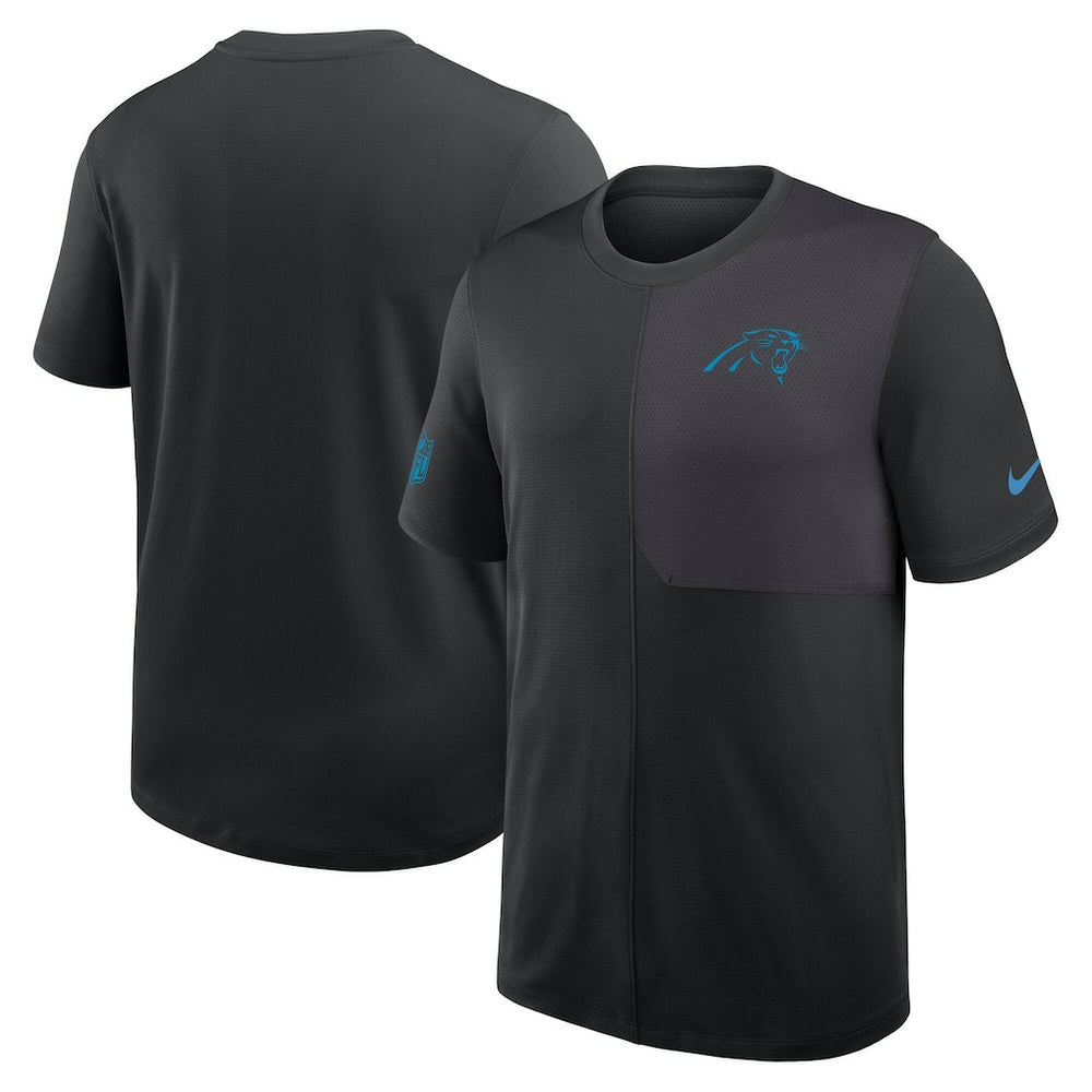 Carolina Panthers Sideline UV Dri-Fit Coach Shirt - Black