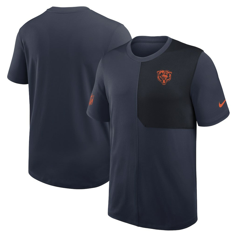 Chicago Bears Sideline UV Dri-Fit Coach Shirt - Navy