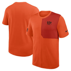 Cincinnati Bengals Sideline UV Dri-Fit Coach Shirt - Orange