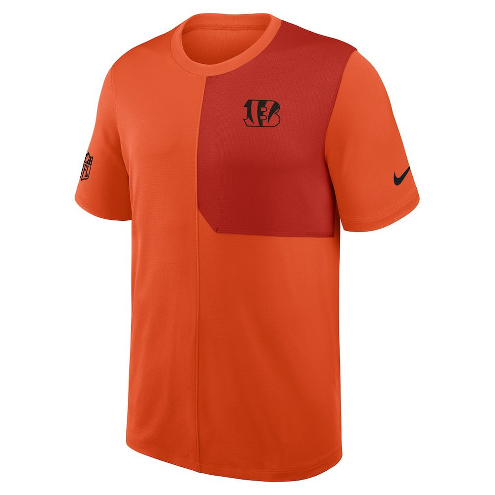 Cincinnati Bengals Sideline UV Dri-Fit Coach Shirt - Orange