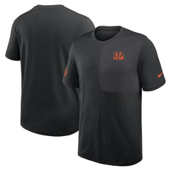 Cincinnati Bengals Sideline UV Dri-Fit Coach Shirt - Black