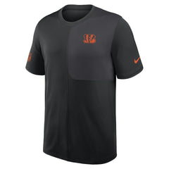 Cincinnati Bengals Sideline UV Dri-Fit Coach Shirt - Black