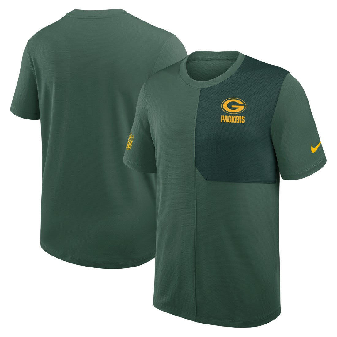Green Bay Packers Sideline UV Dri-Fit Coach Shirt - Green