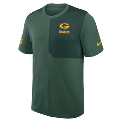 Green Bay Packers Sideline UV Dri-Fit Coach Shirt - Green
