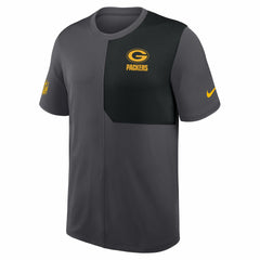 Green Bay Packers Sideline UV Dri-Fit Coach Shirt - Gray