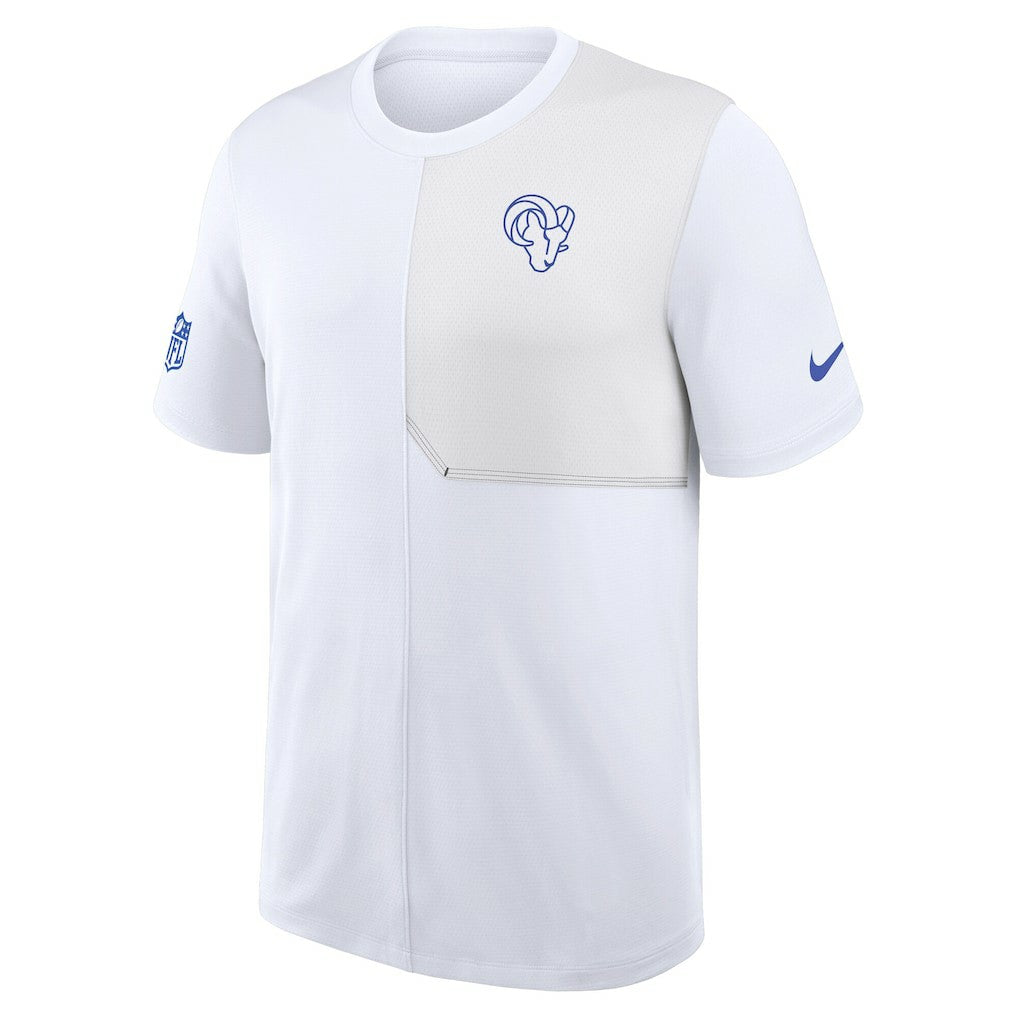 Los Angeles Rams Sideline UV Dri-Fit Coach Shirt - White