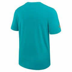 Miami Dolphins Sideline UV Dri-Fit Coach Shirt - Aqua