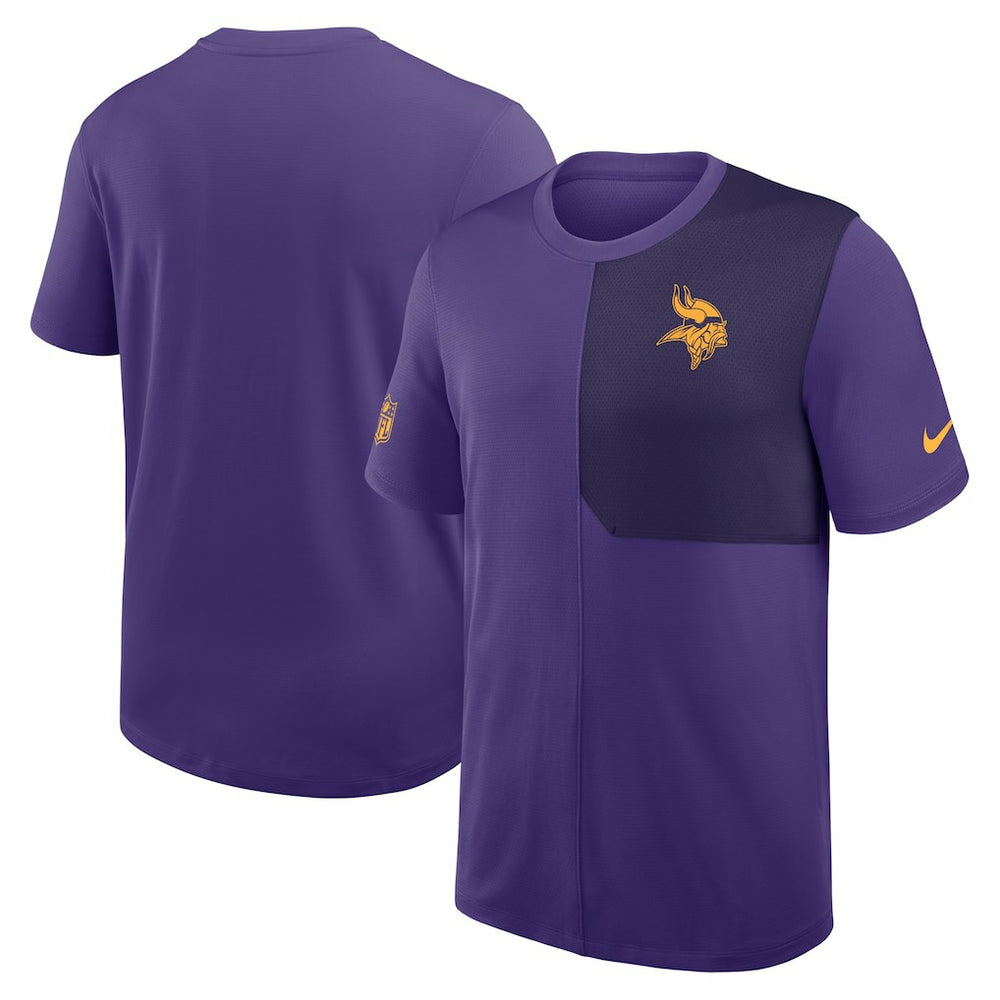 Minnesota Vikings Sideline UV Dri-Fit Coach Shirt - Purple