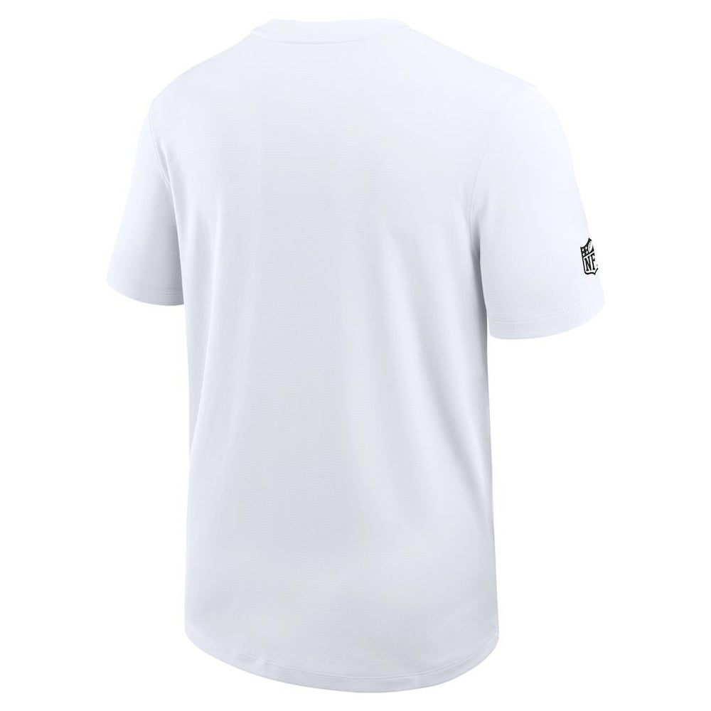 New Orleans Saints Sideline UV Dri-Fit Coach Shirt - White