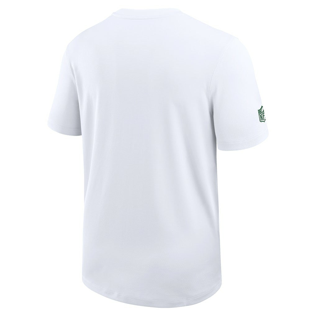 New York Jets Sideline UV Dri-Fit Coach Shirt - White
