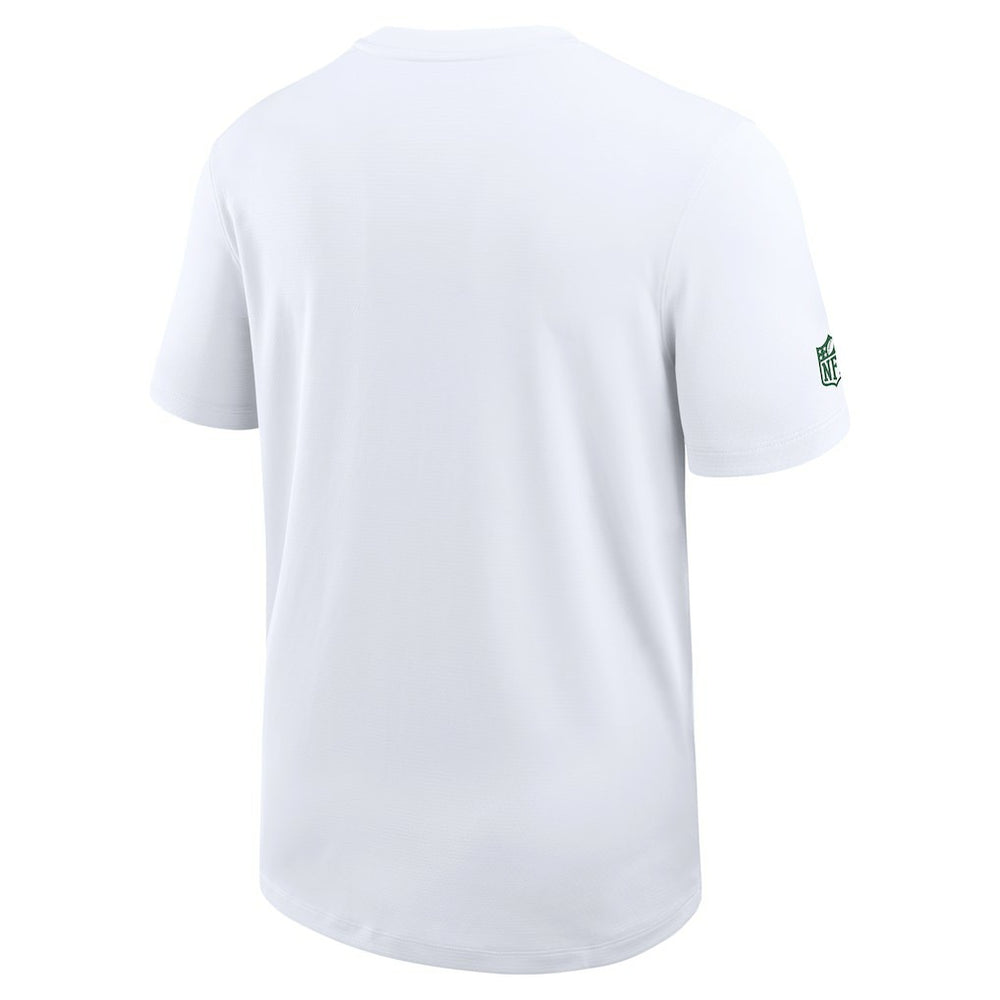 New York Jets Sideline UV Dri-Fit Coach Shirt - White