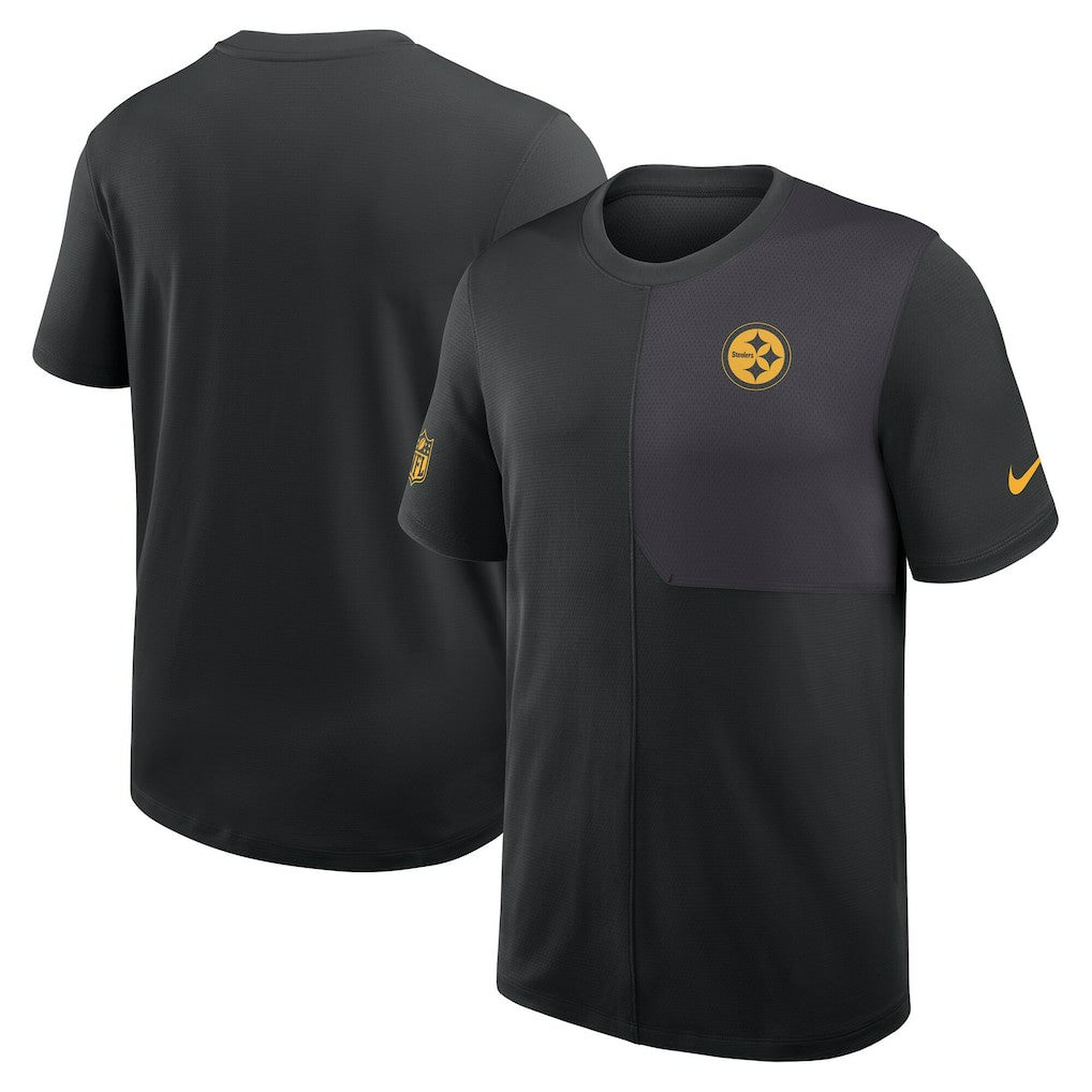 Pittsburgh Steelers Sideline UV Dri-Fit Coach Shirt - Black