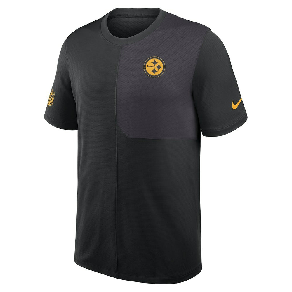 Pittsburgh Steelers Sideline UV Dri-Fit Coach Shirt - Black
