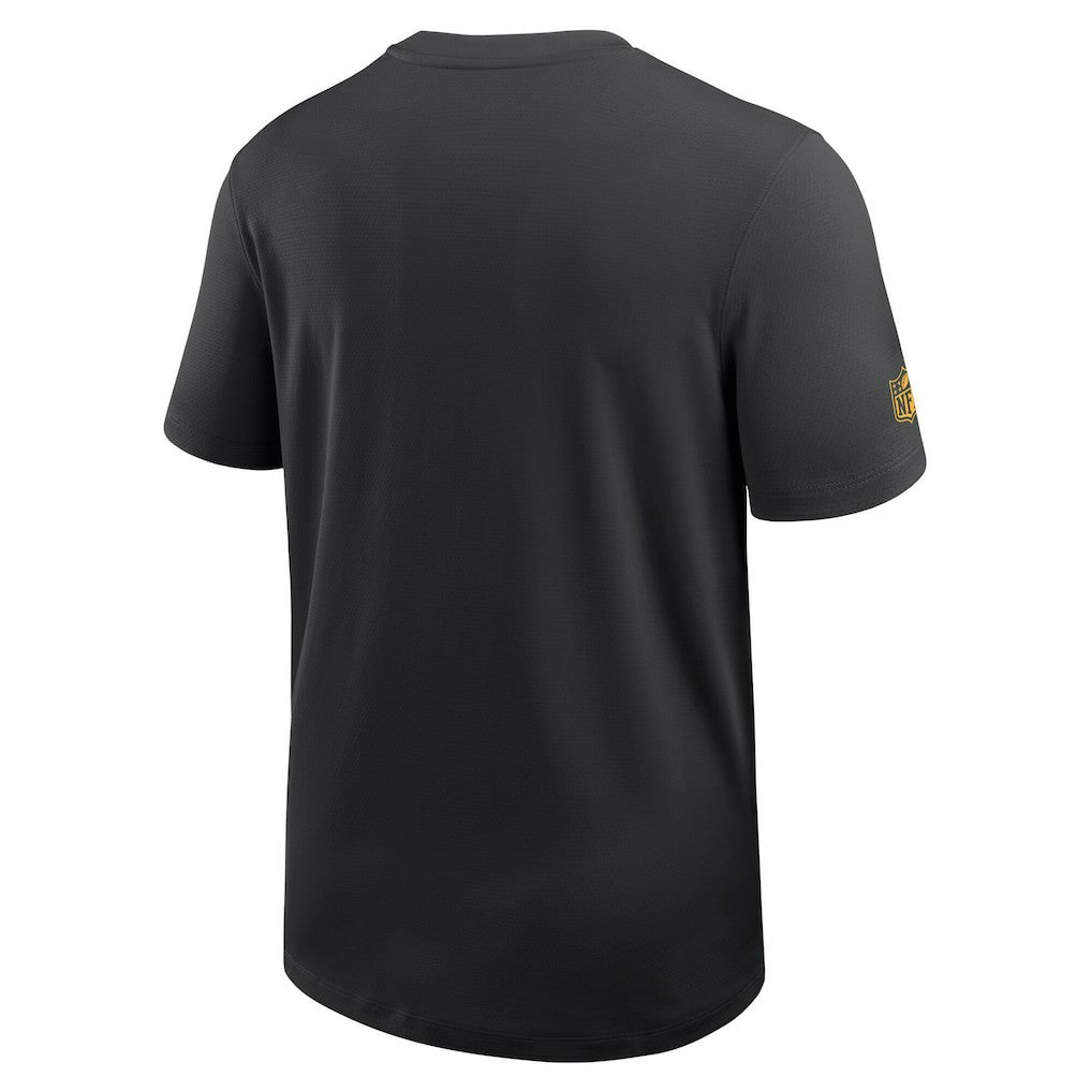 Pittsburgh Steelers Sideline UV Dri-Fit Coach Shirt - Black