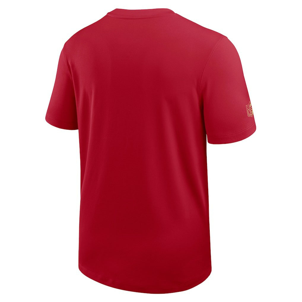 San Francisco 49ers Sideline UV Dri-Fit Coach Shirt - Scarlet
